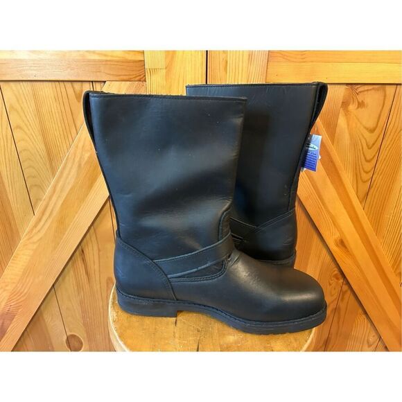 Cruiserworks Black Leather Classic Motorcycle Boots Men's Size 10.5M Read - Picture 5 of 9